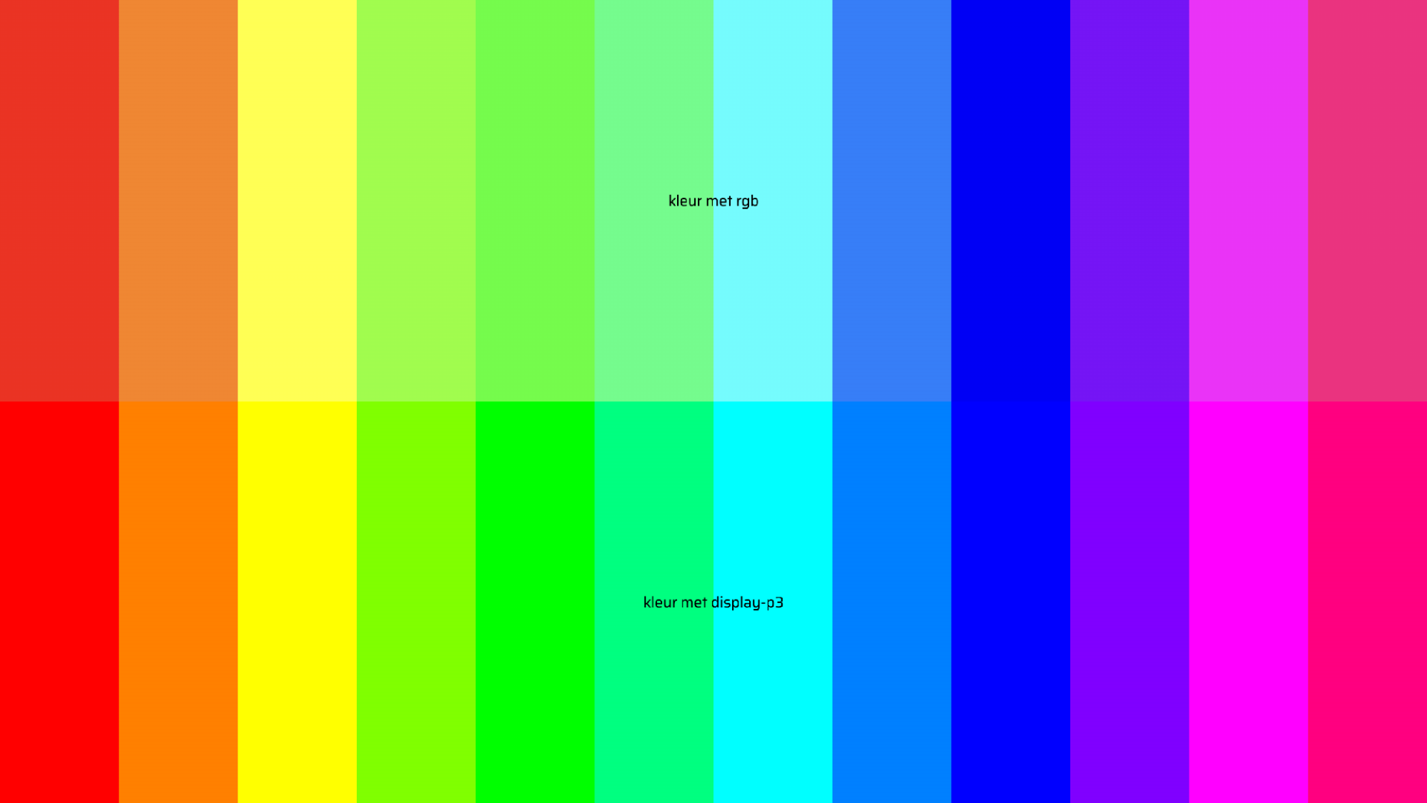 Kleur met Display-P3